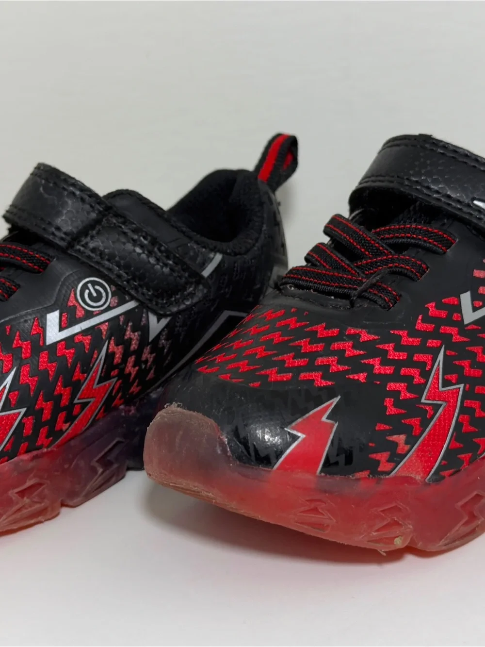 Athletic Works Black and Red Kids Sneakers